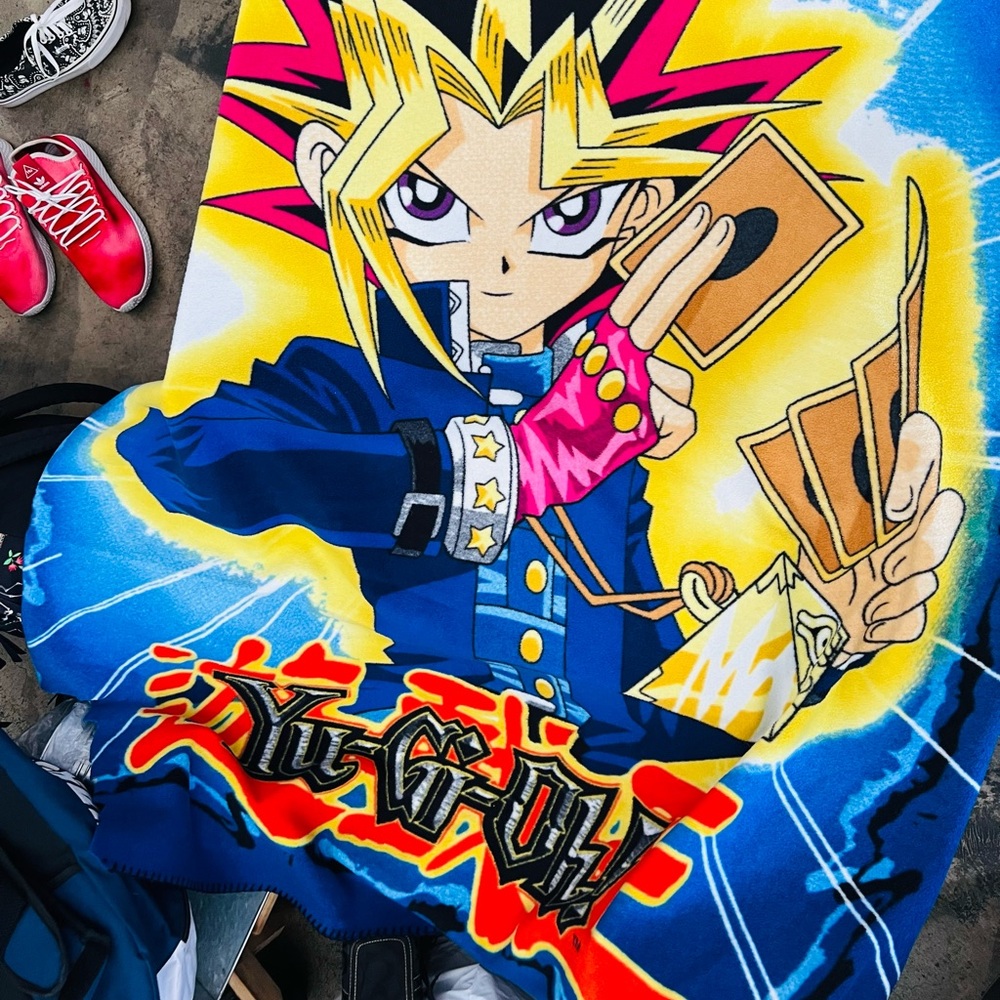 Blue Anime Throw Blanket yu-gi-oh
